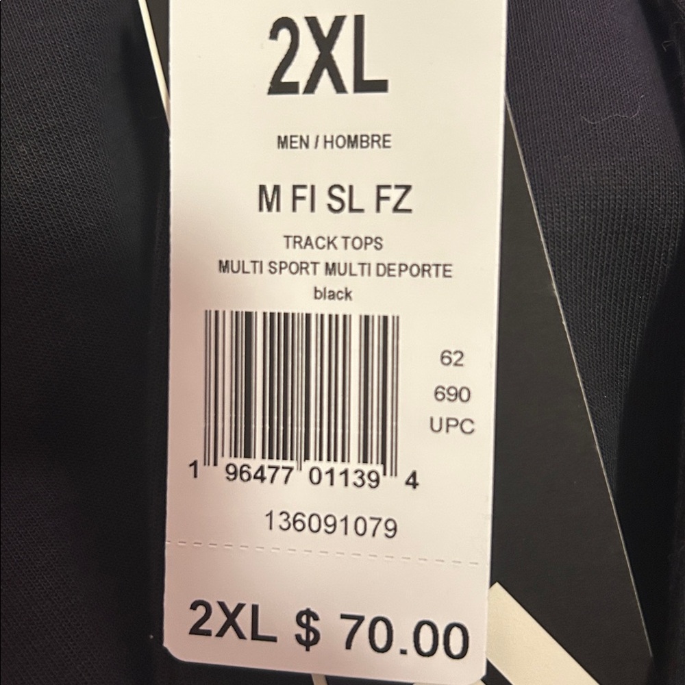 Black Adidas Men’s Zip Up Hoodie - Picture 4 of 4